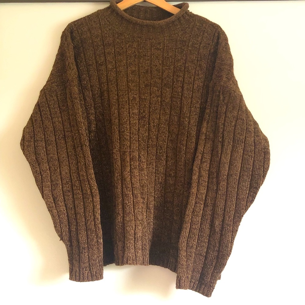 Thick Knitted Brown Sweater